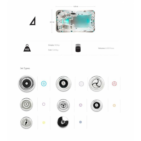 Плавательный спа-бассейн Vortex Spas Aqualounge